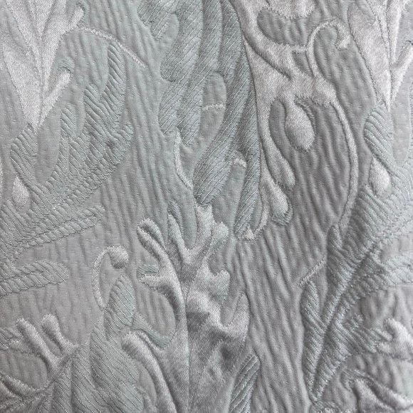 Women's NWT Who What Wear Jacquard Silk Blend Cropped Puff Sleeve Top Large - Picture 5 of 5